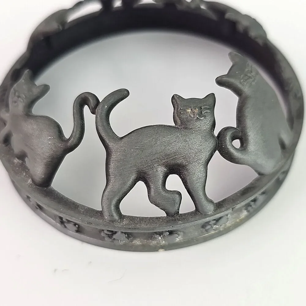 Yankee Candle Illuma-Lid Candle Jar Topper Cat Kittens Kitty 3.25 inch Diameter